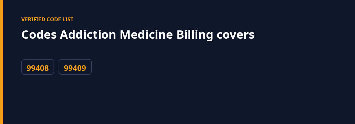 Addiction Medicine Billing Services 2 addiction medicine billing - codes this page covers
