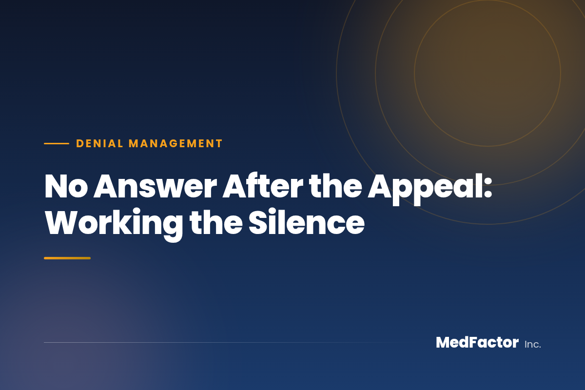 No Answer After the Appeal: Working the Silence