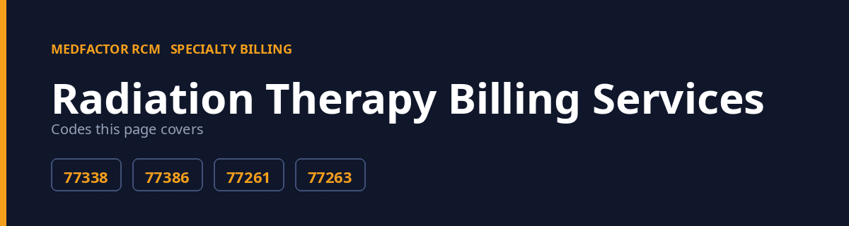 Radiation Therapy Billing Services 1 radiation therapy billing