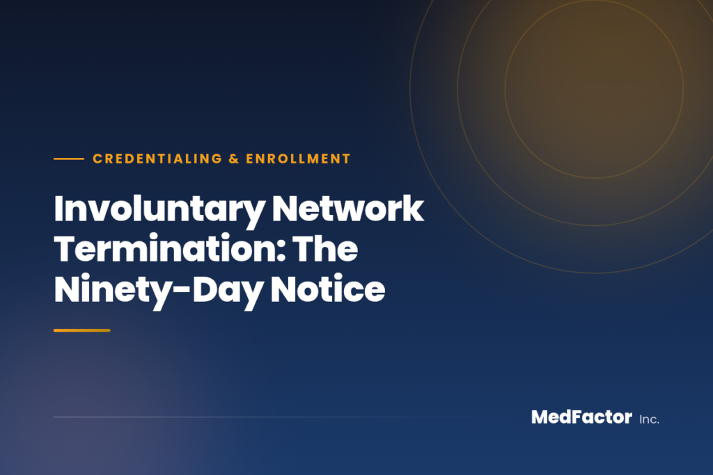 Involuntary Network Termination: The Ninety-Day Notice