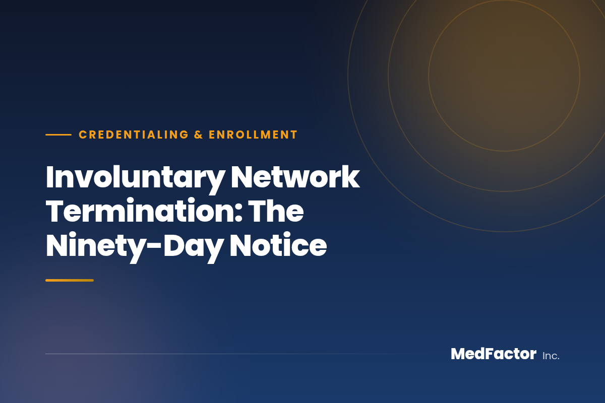 Involuntary Network Termination: The Ninety-Day Notice
